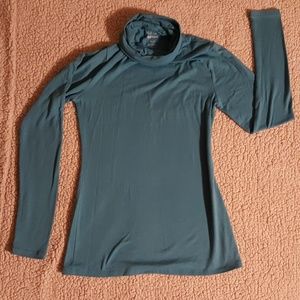 Turquoise turtle neck top